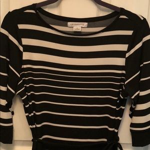 Liz Claiborne black and white dress